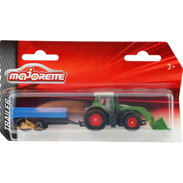 Majorette Tractor with Trailer