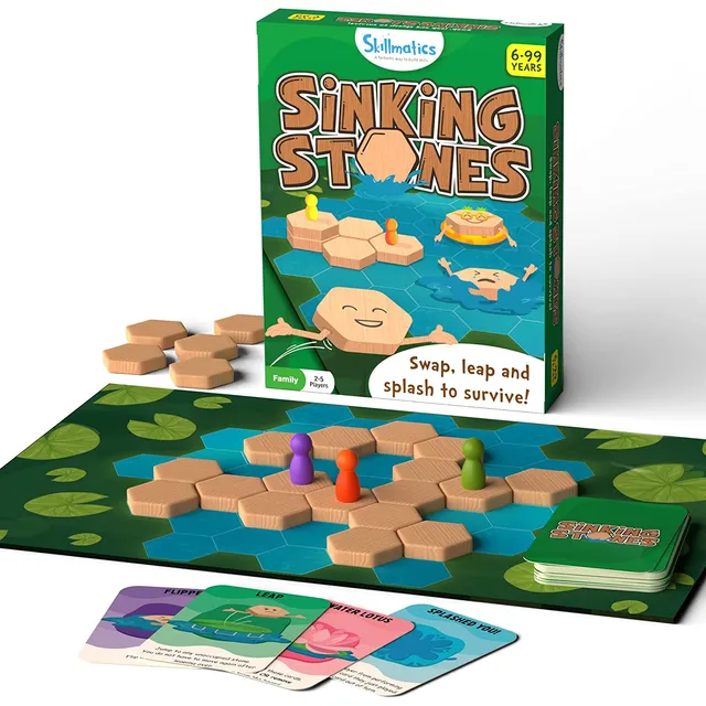 Skillmatics Sinking Stones Strategy Board Game
