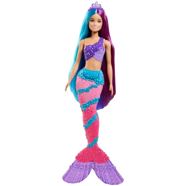 Barbie Dreamtopia Mermaid Doll With Extra-Long Two-Tone Fantasy Hair