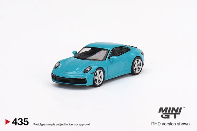 Mini GT Die Cast Porsche 911 Carrera S Miami Blue