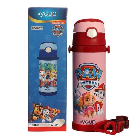 Youp Paw Patrol Insulated Double Wall Sipper Bottle Scooby 500 ml - Pink