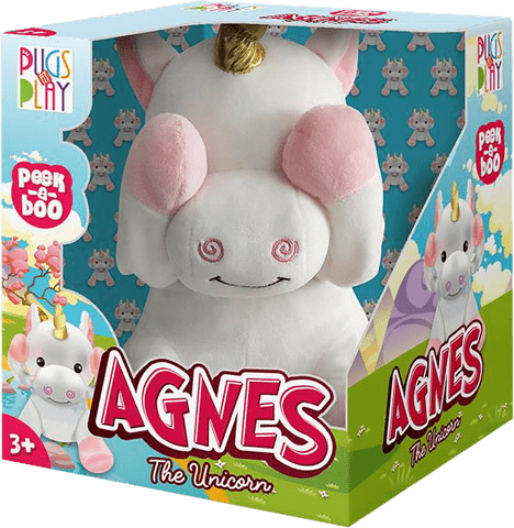 Fuzzbuzz Pugs At Play - Peek-A-Boo Agnes Unicorn