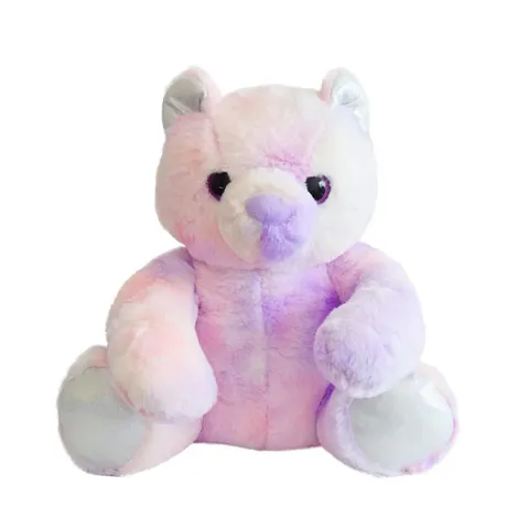 Mirada Teddy Bear With Glitter Eyes Purple - 35 cm
