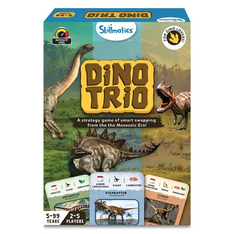 Skillmatics Dino Trio Strategy Card Game
