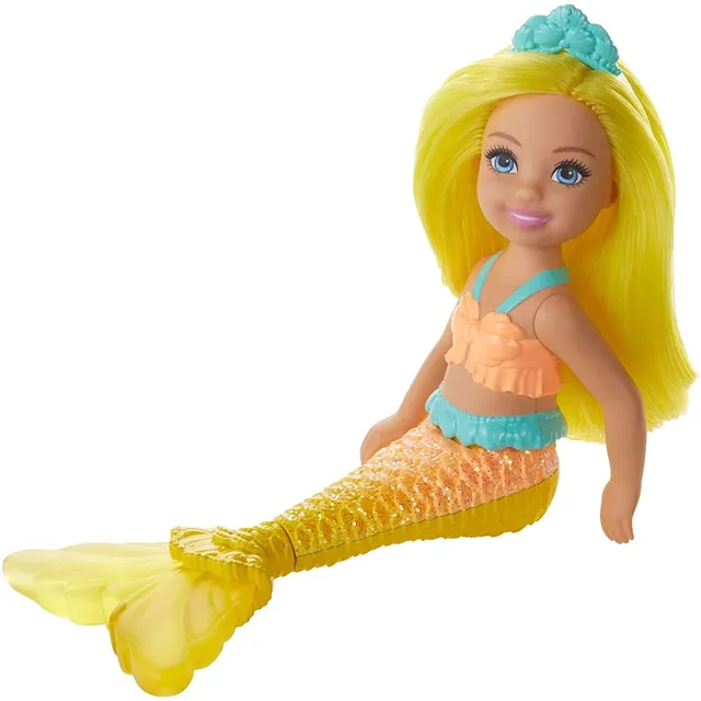 Barbie Dreamtopia Chelsea Mermaid Doll With Yellow Hair And Tail