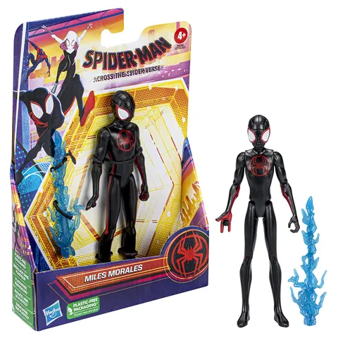 Hasbro Marvel Spider-Man: Across the Spider-Verse Miles Morales Toy, 6-Inch-Scale Figure with Accessory