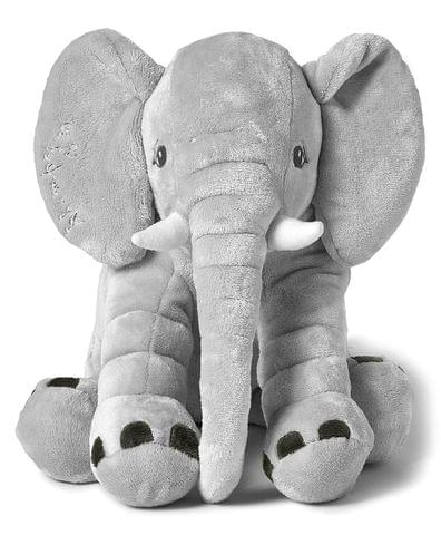 Mi Arcus Stampy Knitted Elephant Soft Toy - Grey Bab