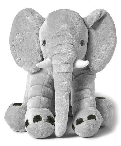 Mi Arcus Stampy Knitted Elephant Soft Toy - Grey Bab