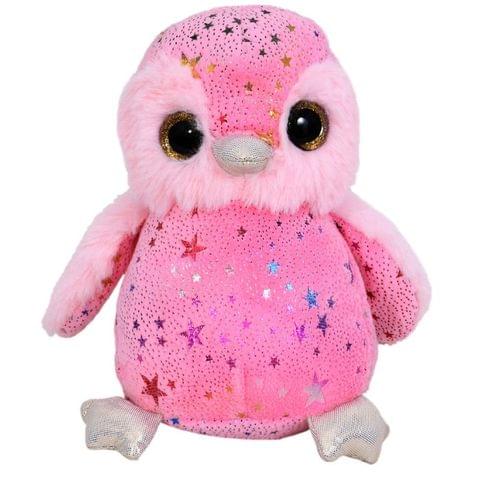 Mirada PinkFoil Cute Plush Penguin With Glitter Eye