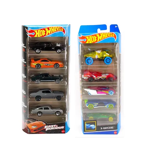 Hot Wheels 5 Car Pack Combo - X-Raycers and Fast & Furious