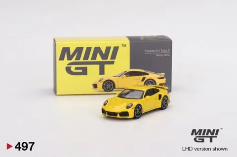 Mini GT Porsche 911 Turbo S Racing Yellow