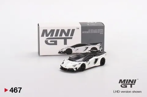 Mini GT LB-Silhouette Works Lamborghini Aventador GT EVO White