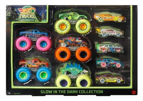 Hot Wheels Monster Trucks Glow in the Dark Multi Pack