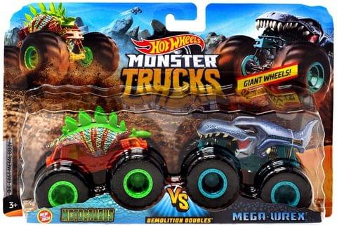 Hot Wheels Monster Trucks Motosaurus Vs Mega Wrex