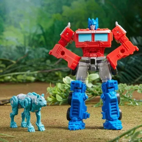 Hasbro Transformers: Rise of the Beasts Movie Beast Alliance Beast Weaponizers 2-Pack Optimus Prime 5-inch