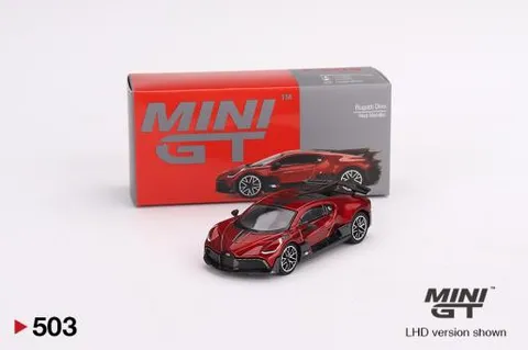 Mini GT Bugatti Divo Red Metallic