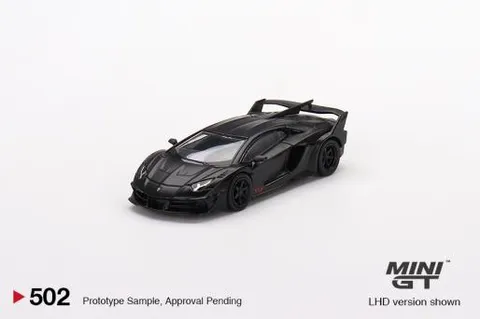 Mini GT Lamborghini LB-Silhouette Works Aventador GT Evo Matte Black