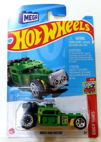 Hot Wheels Brick Rides Brick And Motor Green