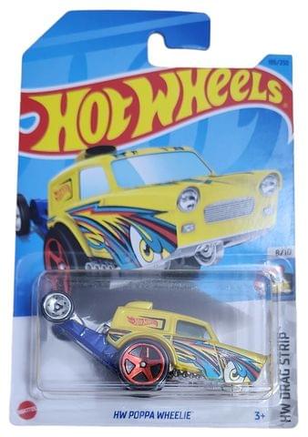 Hot Wheels HW Drag Strip Poppa Wheelie Yellow