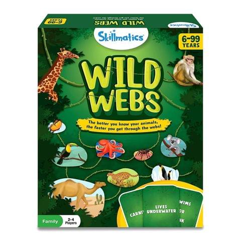Skillmatics Wild Webs Animal Learning Board Game