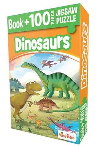 Pegasus Dinosaurs Book and 100 Piece Jigsaw Puzzle