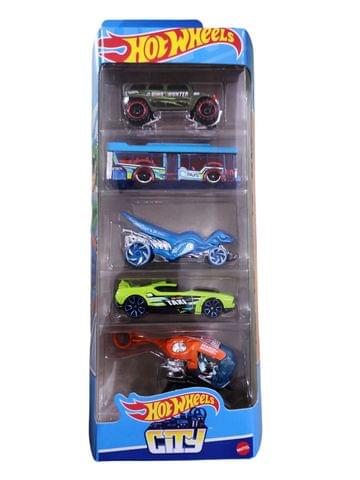 Hot Wheels 5 Car Pack - HW City - Type 3