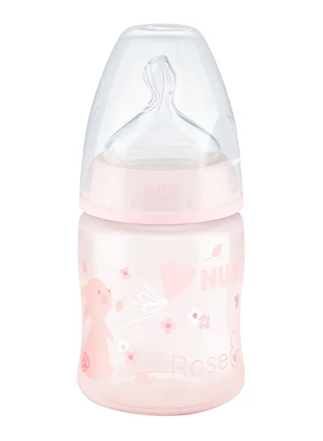 Nuk First Choice Plus Baby Rose Baby Bottle 150ml With Teat