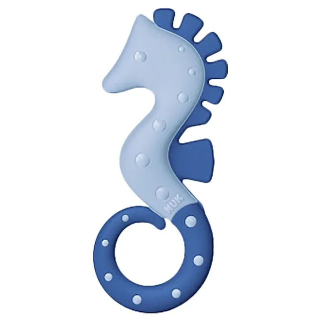 Nuk All Stages Seahorse Teether - Blue