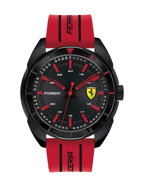 Ferrari Men's Water Resistant Silicone Analog Watch 830544