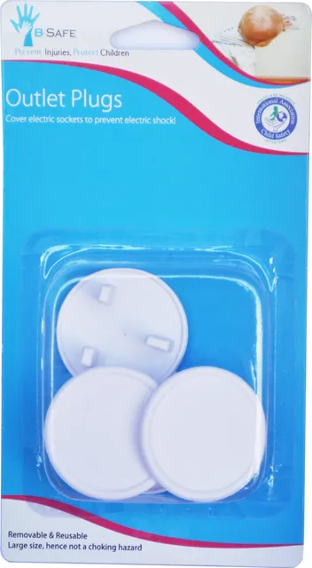 B-Safe Outlet Plugs WHITE