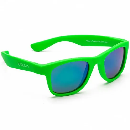 Koolsun Wave Kids Sunglasses Neon Green 3+