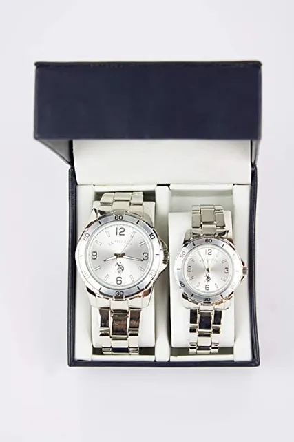 US Polo Assn. USC-7963 Analog Double Watch Set For Him and Her