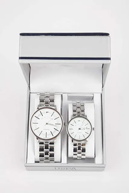 US Polo Assn. USC-7955 Analog Double Watch Set For Him and Her
