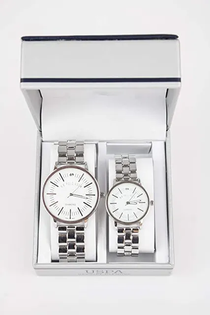 US Polo Assn. USC-7952 Analog Double Watch Set For Him and Her