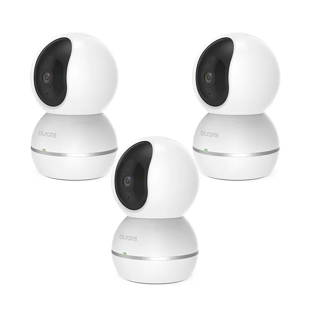 Blurams 1080p Dome Camera with Night Vision,Two-Way Audio, Motion, Sound Detection - S15F Snowman Home Camera [Pack Of 3]