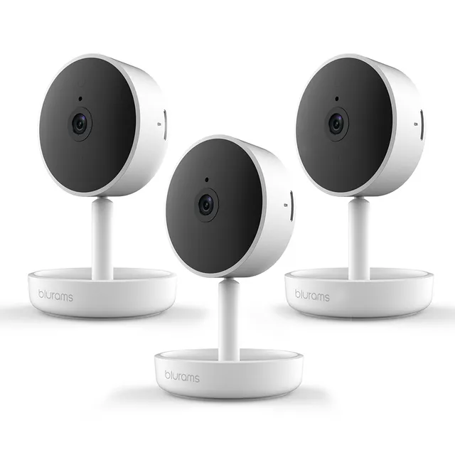 Blurams Home Pro 1080P Security Camera with 2-Way Audio, Siren Alarm, Human/Sound Detection, Night Vision [Pack Of 3]