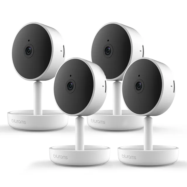 Blurams Home Pro 1080P Security Camera with 2-Way Audio, Siren Alarm, Human/Sound Detection, Night Vision [Pack Of 4]
