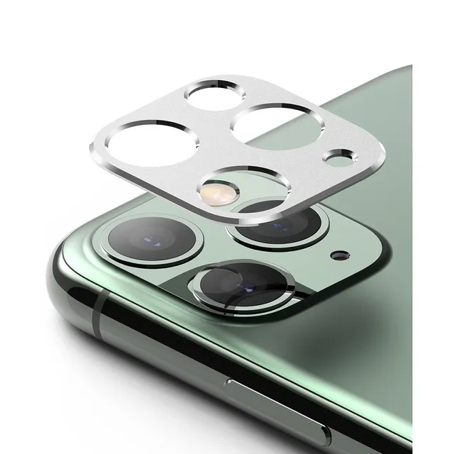 Ringke Camera Styling Aluminum Frame iPhone 11 Pro / iPhone 11 Pro Max Camera Lens Protector Designed for iPhone 11 Pro / iPhone 11 Pro Max (2019) 5.1 Inch - Silver