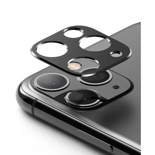 Ringke Camera Styling Aluminum Frame iPhone 11 Pro / iPhone 11 Pro Max Camera Lens Protector Designed for iPhone 11 Pro / iPhone 11 Pro Max (2019) 5.1 Inch - Black