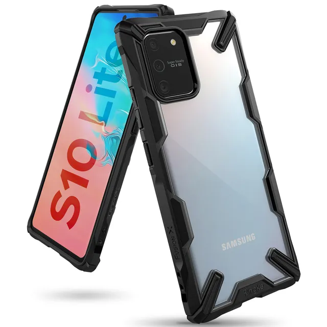 Ringke Case for Galaxy S10 Lite Hard Back Cover Fusion-X Ergonomic Transparent Shock Absorption TPU Bumper ( Compatible with Samsung Galaxy S10 Lite ) - Black