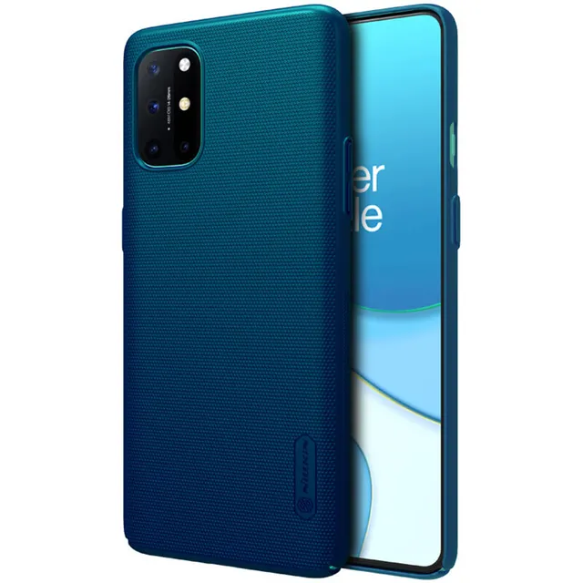 Nillkin Cover Compatible with Oneplus 8T Case Super Frosted Shield Hard Phone Cover [ Slim Fit ] [ Designed Case for Oneplus 8T / 8T+ 5G ] - Blue