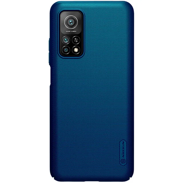 Nillkin Cover Compatible with Xiaomi Mi 10T 5G Case Super Frosted Shield Hard Phone Cover [ Slim Fit ] [ Designed Case for Xiaomi Mi 10T 5G / Mi 10T Pro 5G ] - Blue