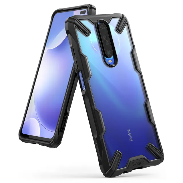 Ringke Case for Xiaomi K30 / K30 5G / Poco X2 Hard Back Cover Fusion-X Ergonomic Transparent Shock Absorption TPU Bumper ( Compatible with Xiaomi K30 / K30 5G / Poco X2 ) - Black