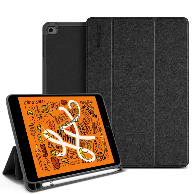 Ringke iPad Mini 2019 (7.9" Inch) Case Smartcase with Pencil Holder Wake Sleep Function - Black