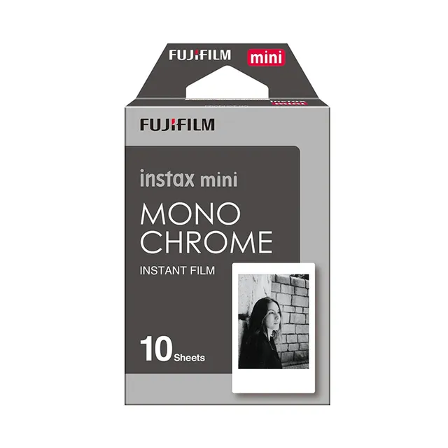 Fujifilm Instax Mini Film Monochrome 10 Sheets Film For Fujifilm Mini 90 8 70 7s 50s 25 SP-1