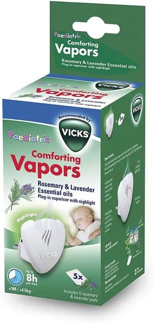 Vicks Comforting Vapors, Rosemary And Lavender Oil, 5 Pads, Vh1700Juv-Uk