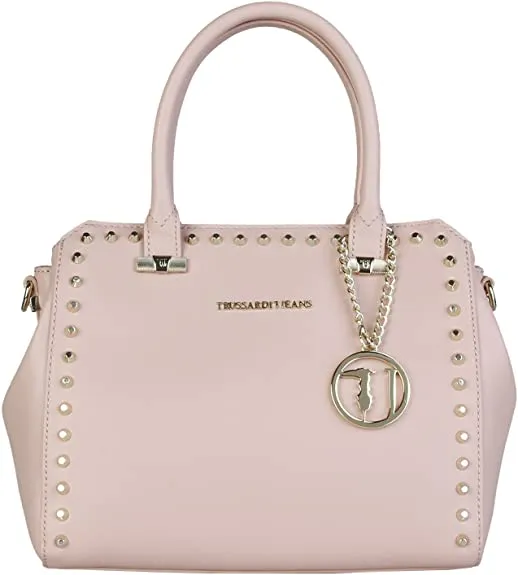 Trussardi Saffiano Eco-Leather Bag For Women - Tote Pink 75Bn01_32