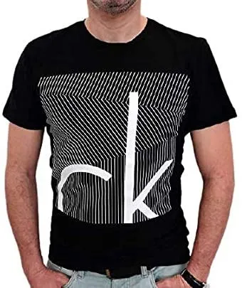 Calvin Klein Black Cotton Round Neck T-Shirt For Men Xxl