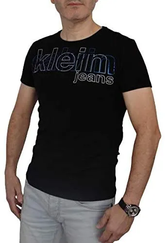 Calvin Klein Black Cotton Round Neck T-Shirt For Men (L)