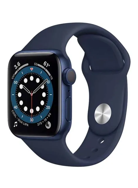 Apple Watch Series 6-44 Mm Gps Blue Aluminium Case With Sport Band Deep Navy